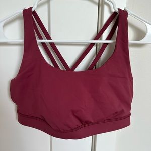 Lululemon energy bra *medium support cups B-D cups